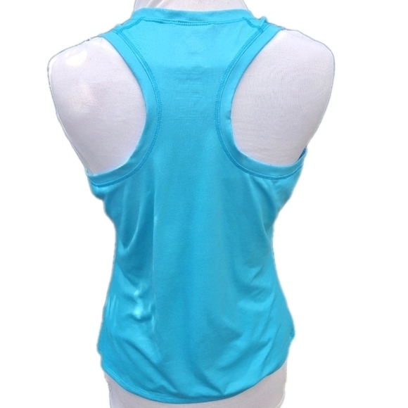 The North Face Tank Top Turquoise Sleeveless Lightweight V Neck Women's Size L - Picture 2 of 4